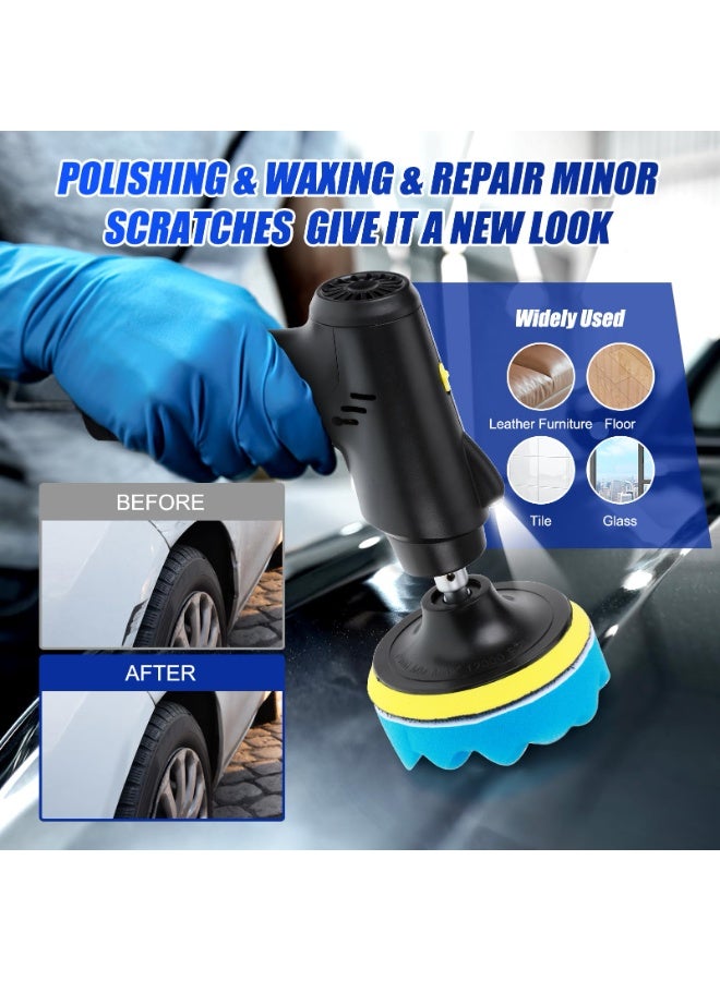 Generic Cordless Car Buffer Polisher – Portable 3-Speed Car Polishing Kit with 2000mAh Battery, 1600RPM, Lightweight for Auto Detailing, Waxing, and Scratch Repair  - Image 4