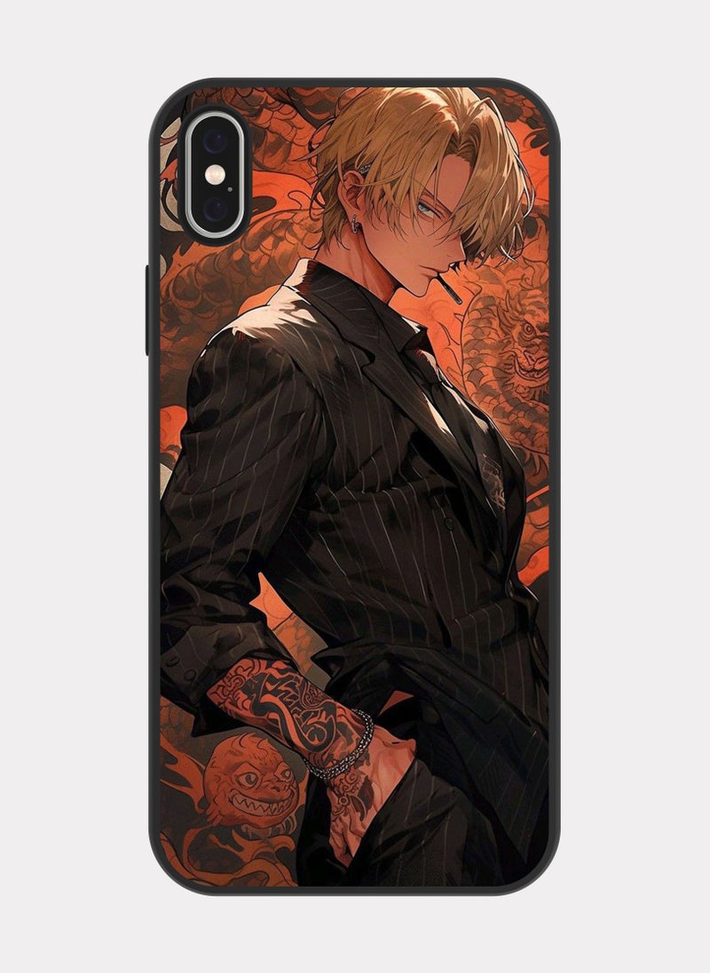 بكسلات كفر ايفون اكس اس ماكس ون بيس سانجي اسود - Image 1