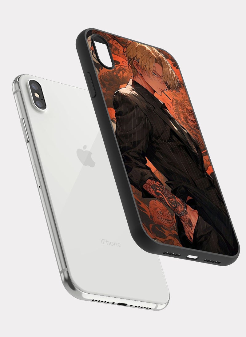 بكسلات كفر ايفون اكس اس ماكس ون بيس سانجي اسود - Image 2