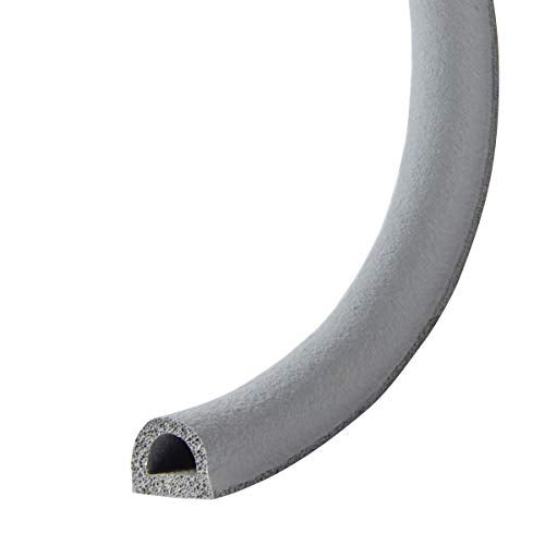 Frost King P D-Section Rubber Self-Stick Weatherseal Tape, 5/16" W, 1/4" T, 17 ft L, Grey - Image 3