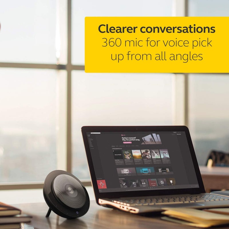 جابرا سماعة Speak 710 MS اللاسلكية بتقنية Bluetooth لأجهزة الهاتف الناعمة والهواتف المحمولة – سهولة في التثبيت، سماعة محمولة توفر جودة صوت ممتازة ومحسنة خصيصًا للاستخدام مع أنظمة مثل MS. - Image 4