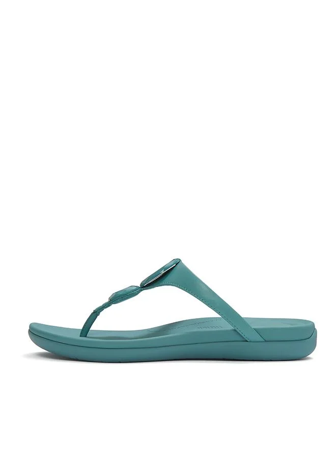 فيت فلوب SOLAY GLOSSY-DISC TOE-POST SANDALS