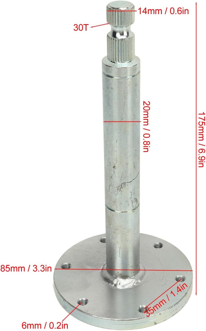 Compact design Go Kart Steering Wheel Shaft 30T 85mm Power Steering Shaft with 6 Holes for DIY Refitting Four Wheels Electric Car Precision processed material Storage transit efficiency build Priority based order prep Practical build Gulf climate upgraded quality Flexible trendy construction Multi-use detailed build Market diverse application fit All storage space compatible Cost effective upgraded craftsmanship Cost effective fine quality Longevity upgraded craftsmanship Ready order processing Balanced weight Heat insulation layer Slow wear optimized quality Multi usage Fixed & portable compatible Confirmed available stock Smooth joint All user friendly build Mountain region eligible ship Modern color selections Bulk storage easy optimized build - Image 3