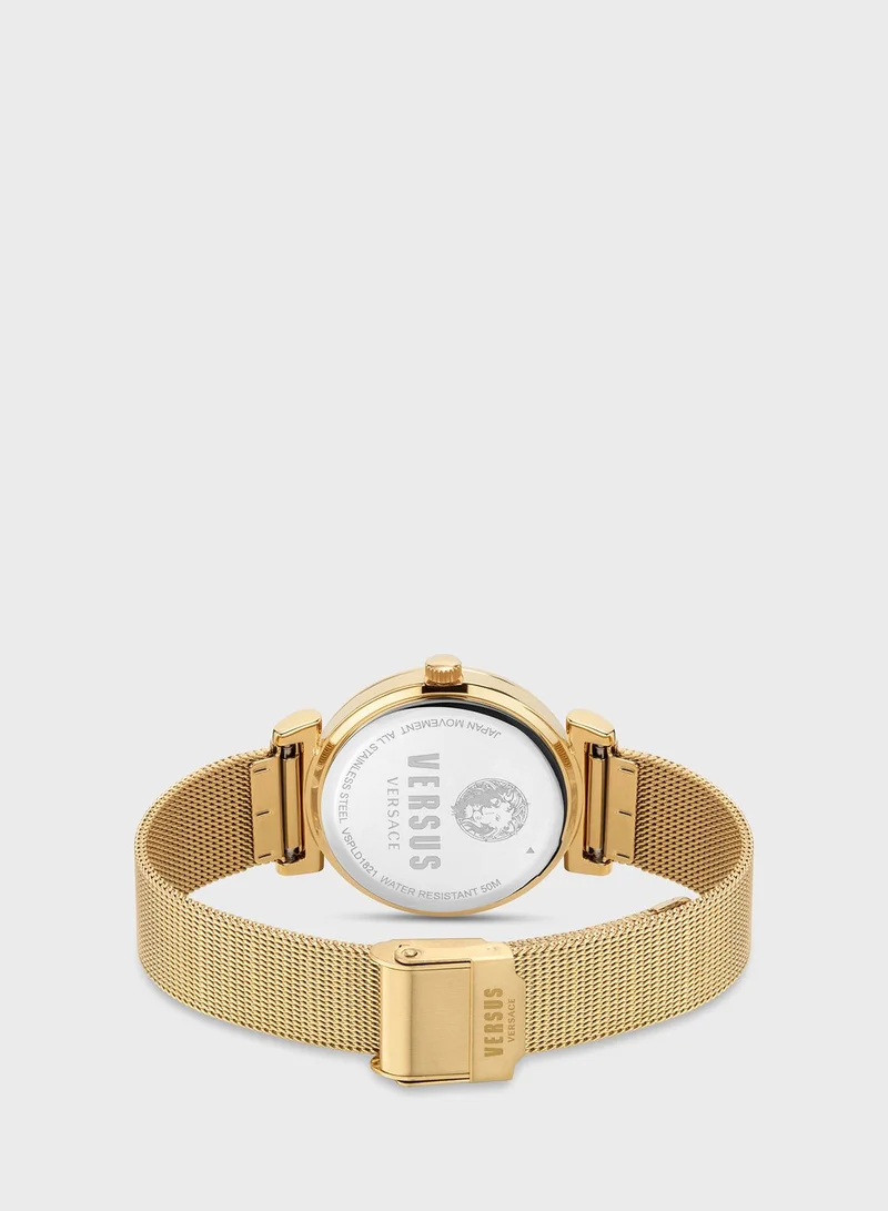 VERSUS VERSACE Steel Strap Analog Watch