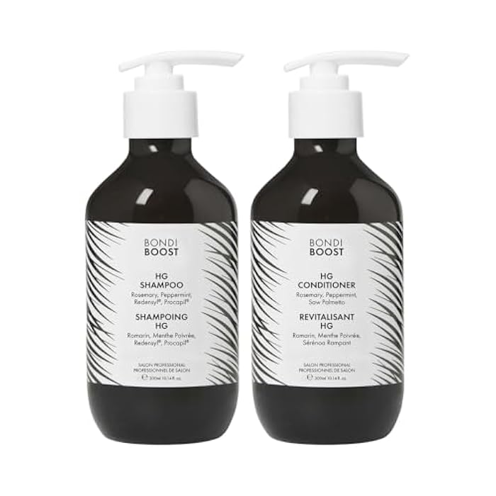 BondiBoost HG Anti-Thinning Shampoo Conditioner Set [10.14 fl oz each], Clinically Tested to Promote Fuller + Thicker-Looking Hair for Women & Men, Procapil, Redensyl & Rosemary Formula, Sulfate-Free - Image 1