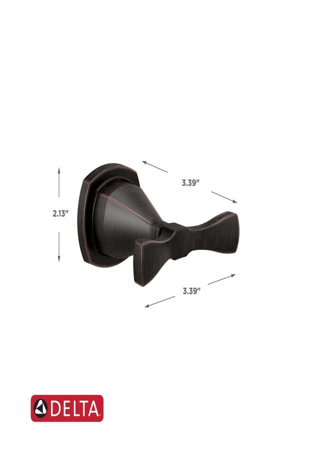 Delta 77638-RB Stryke Robe Hook, Single, Venetian Bronze - Image 5