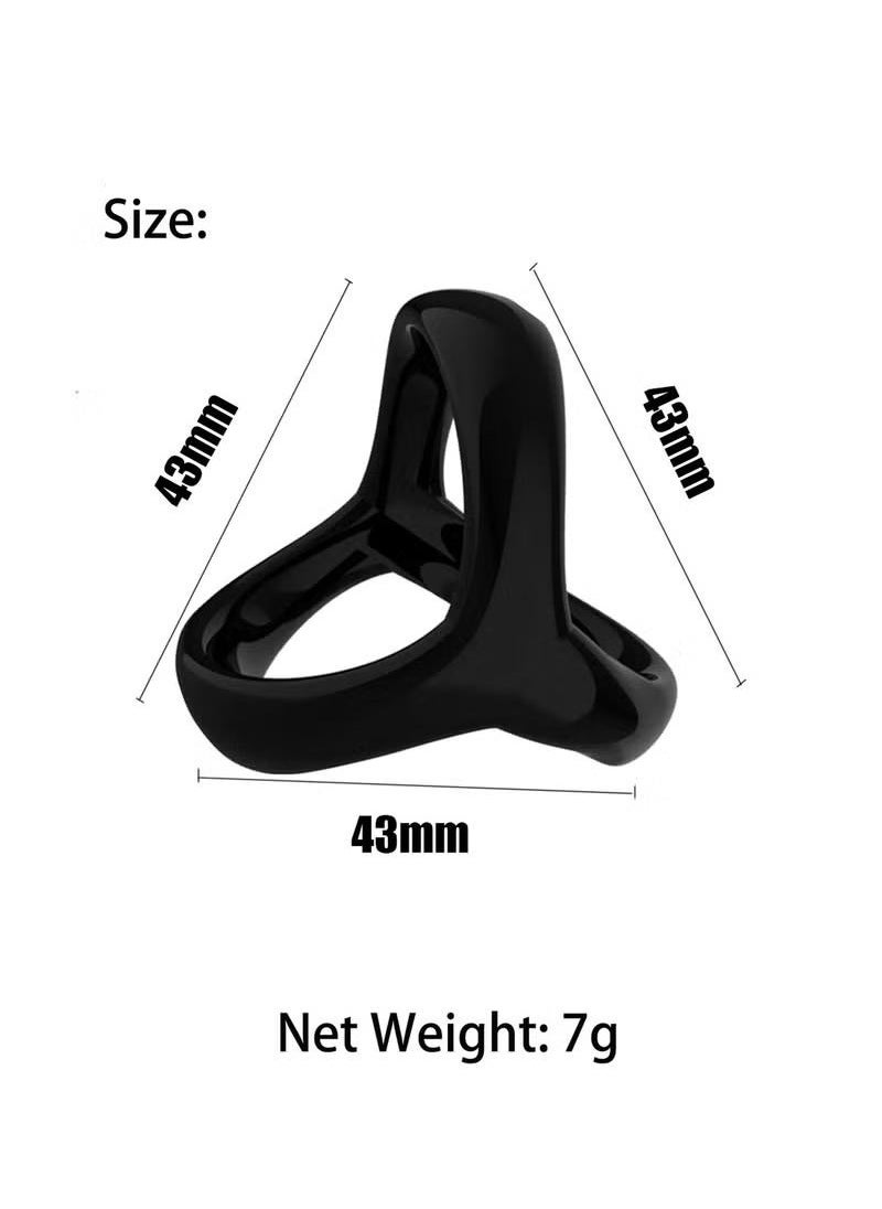 XiuWoo 3 Piece Set of Silicone Ring Men Sports Ring Elastic Easy Stretch Resistance Tear Resistance Exercise Ring Extended Endurance Waterproof Wear Resistant Soft Suitable for Male Sports Home  - Image 4