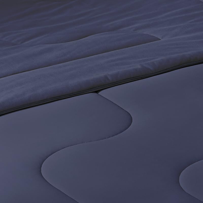 Cozy Bliss Cooling Comforter Queen Size, Sorona Viscose Natural Fiber, Cool Grey