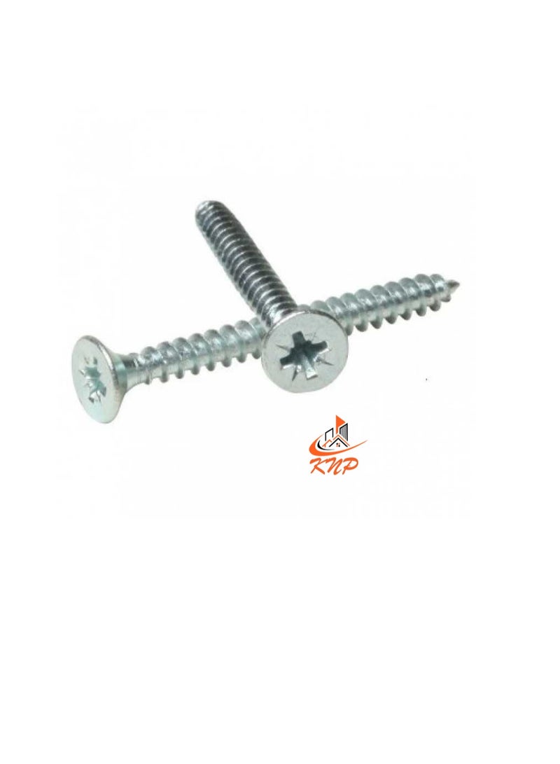 كنب براغي فولاذية ذات رأس غاطس ثنائي اللولب - عبوة 200 (1/2 بوصة × 8 جم) - Image 3
