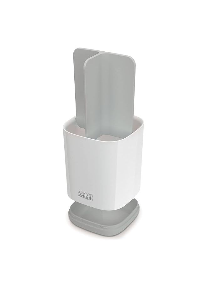 Joseph Joseph 70509 Easystore Toothbrush Holder Bathroom Storage Organizer Caddy Small Grey  - Image 3