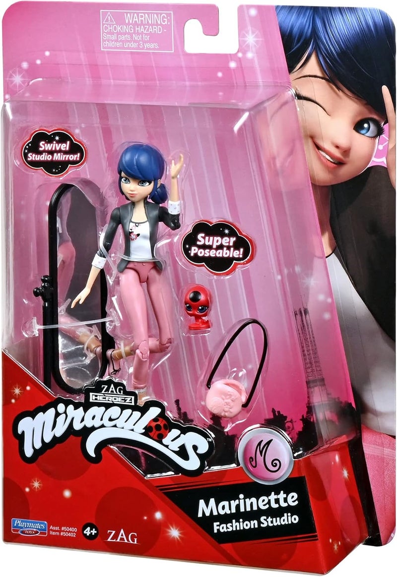 Playmates Miraculous Moments Small Doll - Marinette with Accessories - Image 3