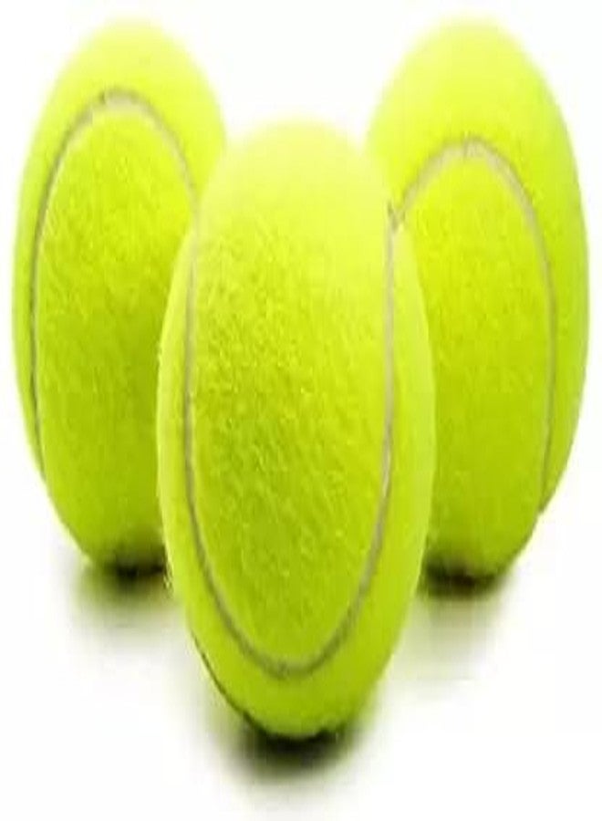 KAVYARA Rubber Super Bounce Tennis Ball - Lightweight & Durable for Tennis Courts and Cricket Tournaments - Ideal for All Matches(Pack of 3) - Image 1