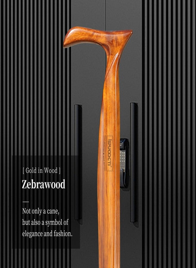 ispuoocti Wooden Walking Cane for Men and Women -Natural Solid Wood, 3 Rubber Tips, Heavy Duty, with Travel Bag- Wooden Walking Stick, Ergonomic Canes for Seniors Unisex Walking Canes - Image 2