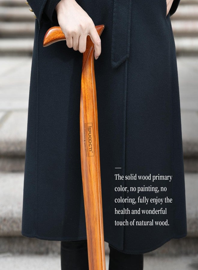 ispuoocti Wooden Walking Cane for Men and Women -Natural Solid Wood, 3 Rubber Tips, Heavy Duty, with Travel Bag- Wooden Walking Stick, Ergonomic Canes for Seniors Unisex Walking Canes - Image 4