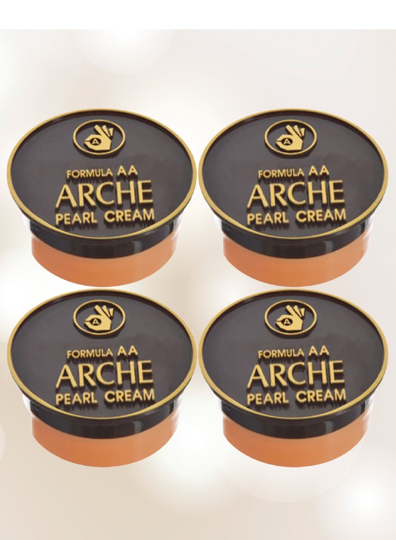 Arche 4 Pieces Skin Lightening Cream 5 Grams 3 In 1 With Multiple Properties Including Covering Black Spots On The Face Sun Protection Softening The Skin Cream Before Makeup - Image 1