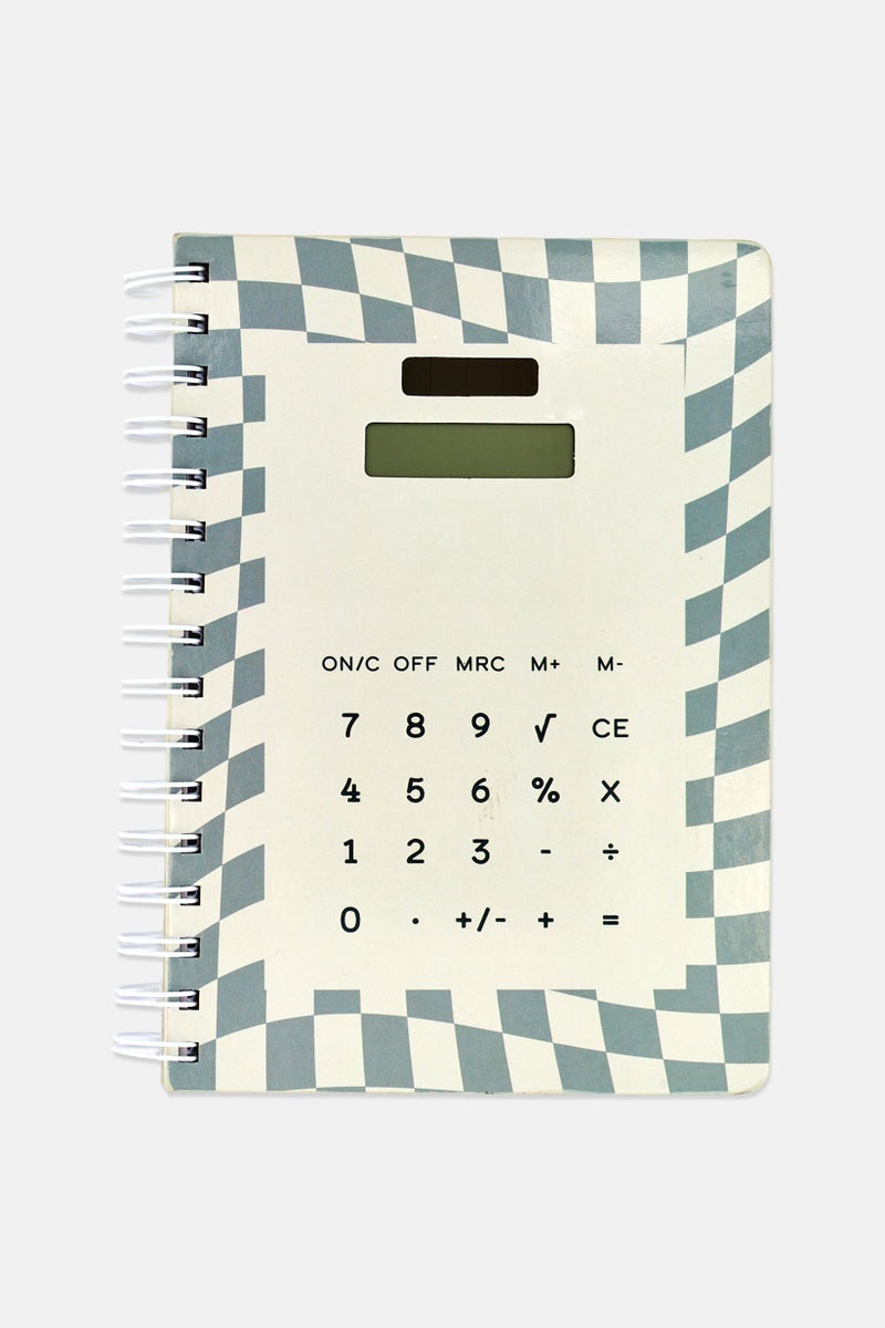 Muy Mucho Spiral 80 Sheets Notebook With Calculator, Multicolor - Image 1