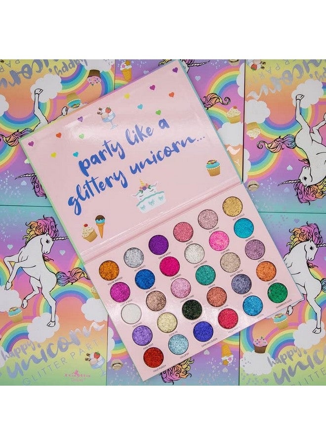 HUDACRUSH Beauty Glitter Eyeshadow Palette - Shimmery Multicolor Shades, Professional Korean Sparkling Eye Shadow Palette For Glittery Unicorn Looks - 30 Shade - Image 3