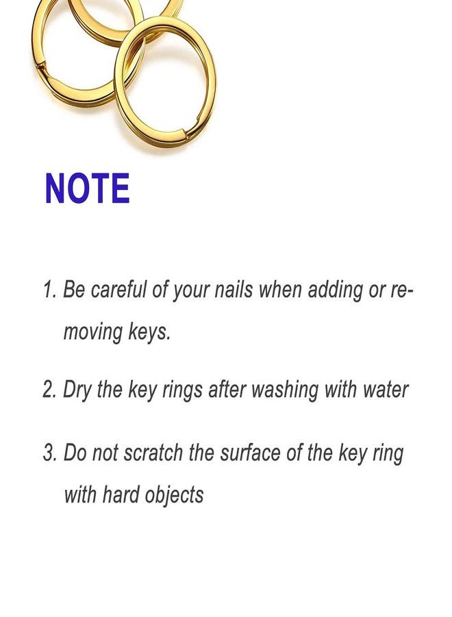 ليسمون حلقات مفاتيح لسلسلة المفاتيح، ومفاتيح السيارة، وحلقة لوحة تعريف الكلب، والأعمال اليدوية، ذهبية، 12 قطعة - Image 5
