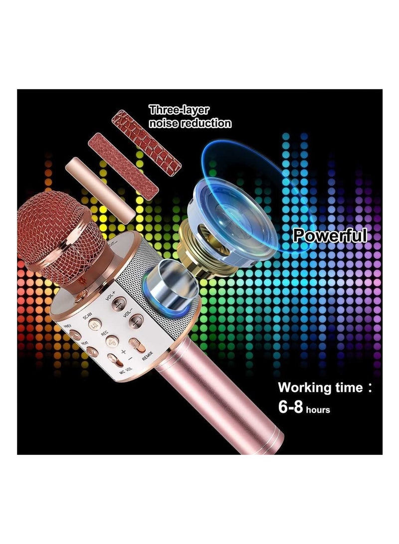 إلترازون Bluetooth Microphone for kids Birthday Gift Toys for Age 3 4 5 6 7 8 9 10 Girls Boys Wireless Karaoke Mircrophone - Image 3