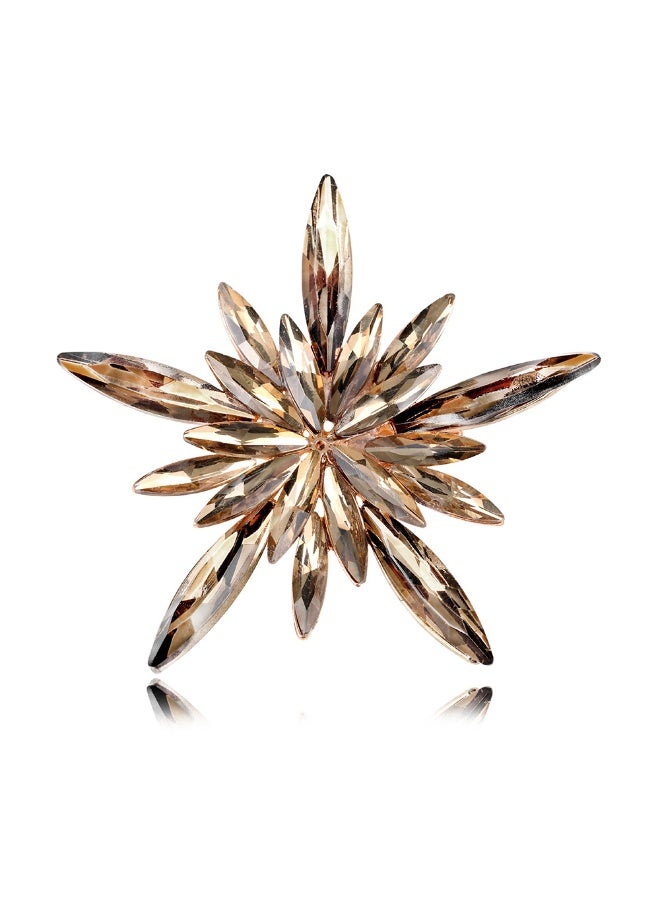Shougu Personalized Temperament Star Colored Diamond Brooch