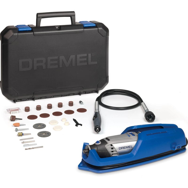 DREMEL Dremel 3000 (3000-1/25 Ez) Rotary Tool Kit With 1 Attachment 25 Acessories, Variable Speed 10000-33000 RPM For Cutting, Sanding, Drilling, Polishing, Carving, Sharpening, Engraving, Cleaning  - Image 1