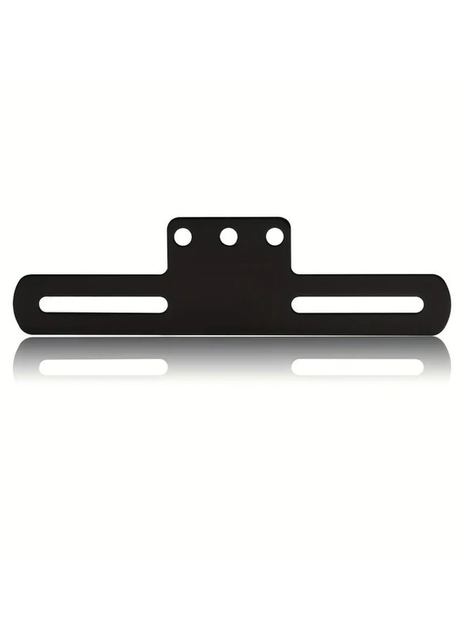 Universal Motorcycle Tail Light License Plate Mount Bracket Adjustable Folding Stand Silvery - Image 3