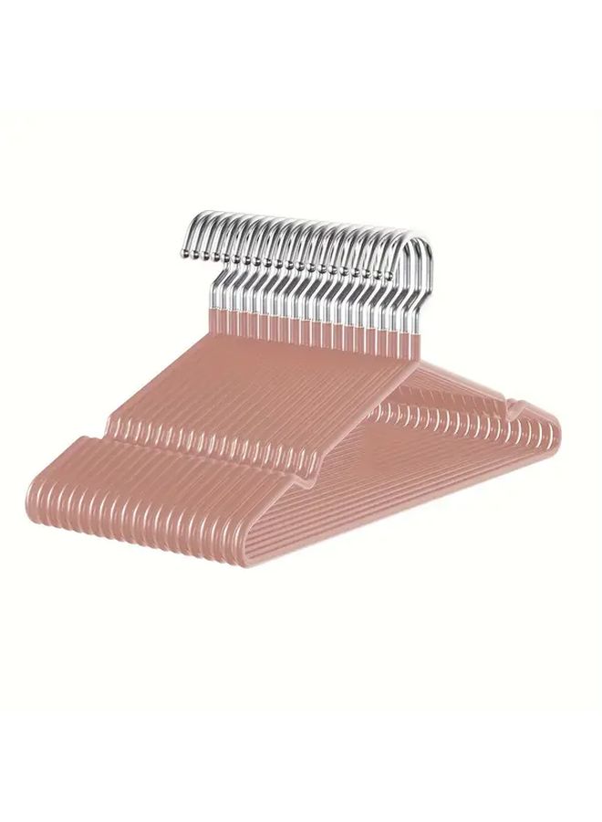 10 Pack Blue Heavy Duty Non Slip Metal Clothes Hangers Rubber Coated Slim Design - Image 2