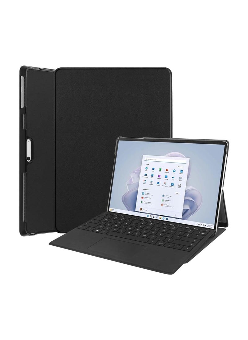 General Case Compatible with Microsoft Surface Pro 11 / Pro 10 / Pro 9, Slim PU Leather Hard Shell Protective Case  - Image 1