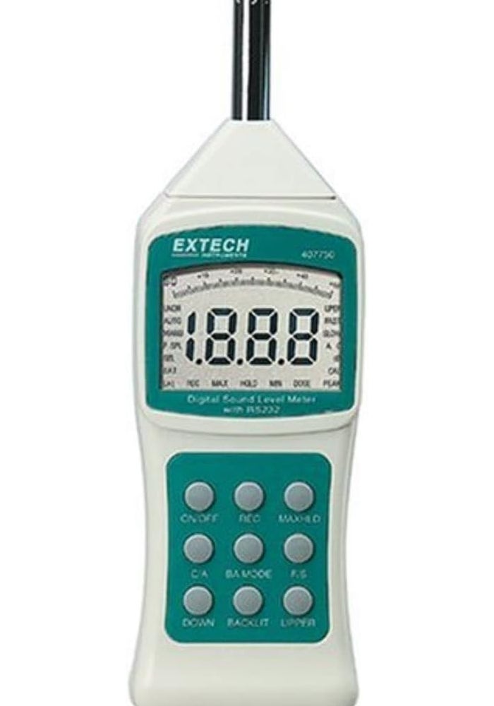 Extech 407750 Digital Sound Level Meter with Background Noise Absorber
