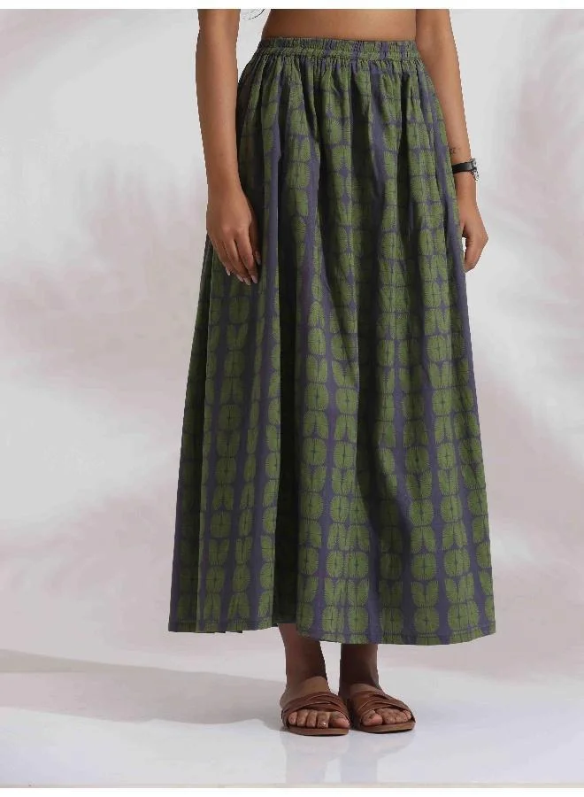 trueBrowns trueBrowns Grey Cotton Skirt Co-ord Set