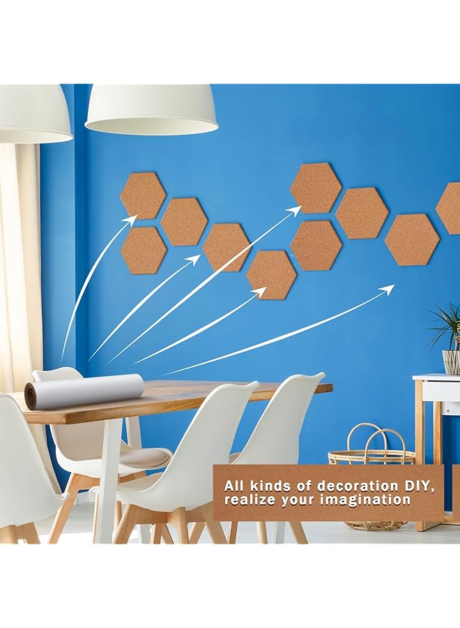 إيروريكس لفافة من الفلين ذاتية اللصق بسمك 240 × 40 سم مع دعم لاصق، لفافة من الفلين، لوحة إعلانات من الفلين، لوحة رسائل للوحة الإعلانات، لافتات الأبواب وديكورات الجدران والأرضيات، صناعة يدوية 2 مم - Image 4