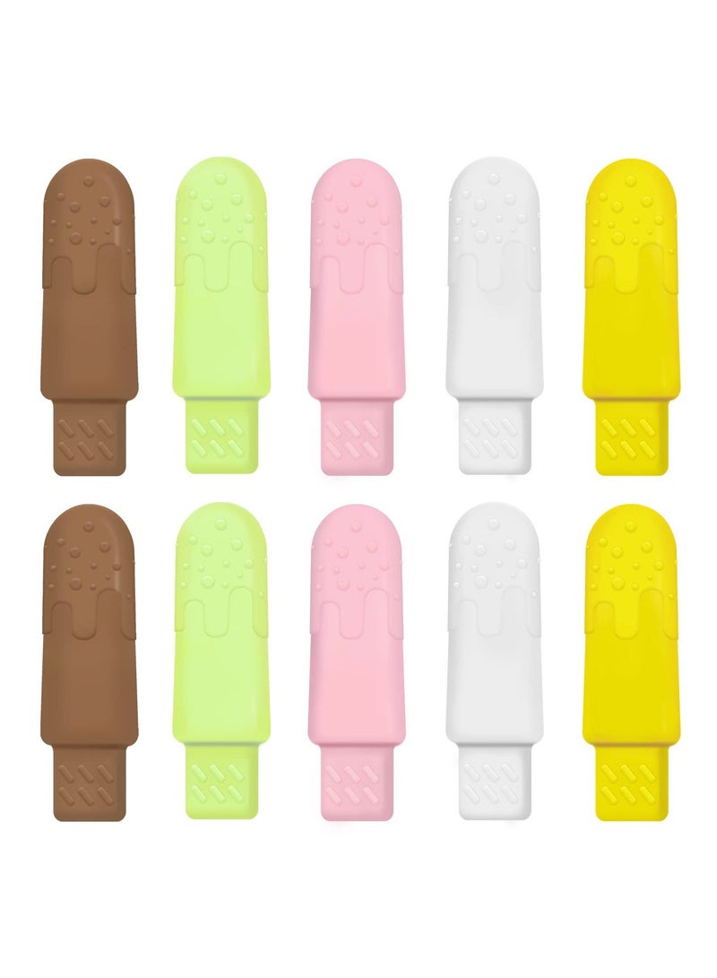 Y&D 10 PCS Aligners Chewies for Aligner Chompers , 5 Flavors Trays Dental Chewies, Colors (White, Brown, Pink, Green, Yellow) - Image 1