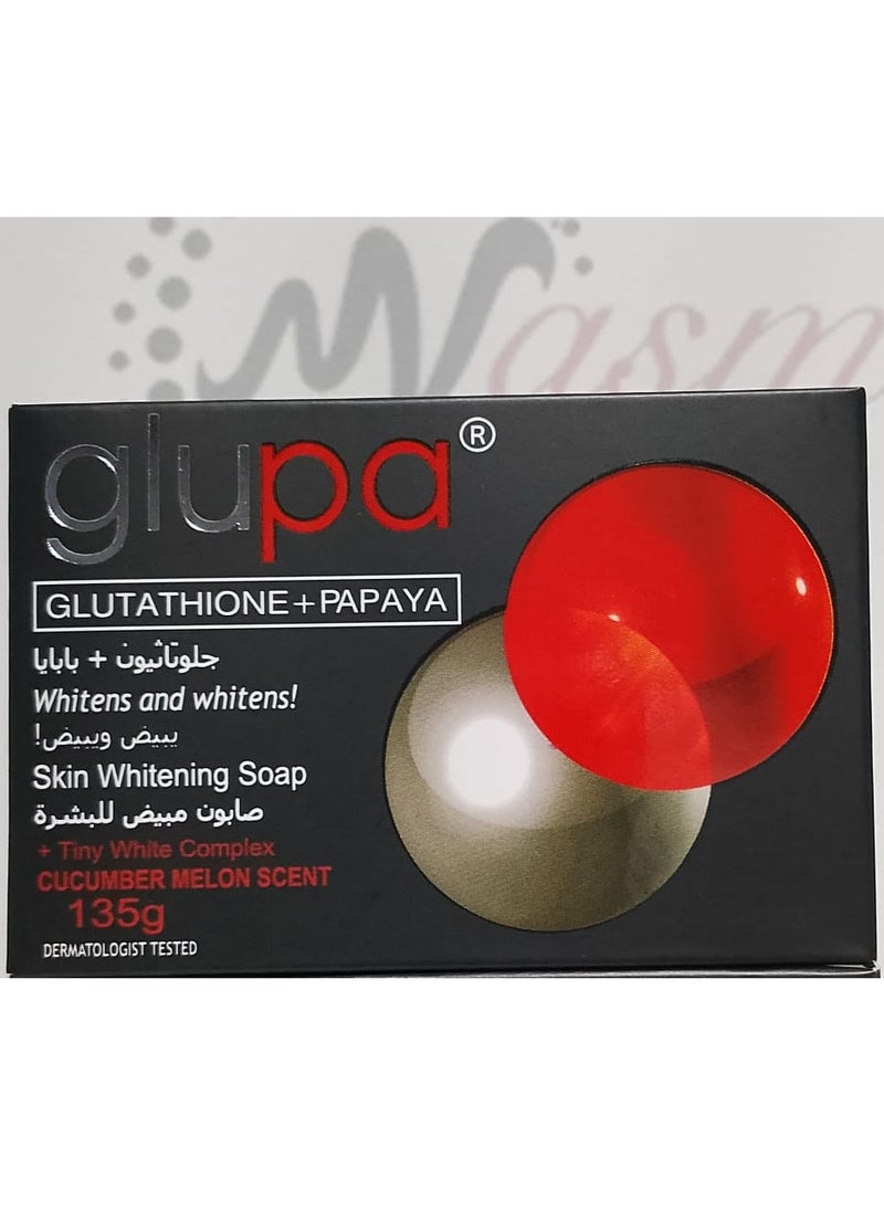 Glupa Skin Whitening Soap Glutathione with Papaya 135gm  - Image 1