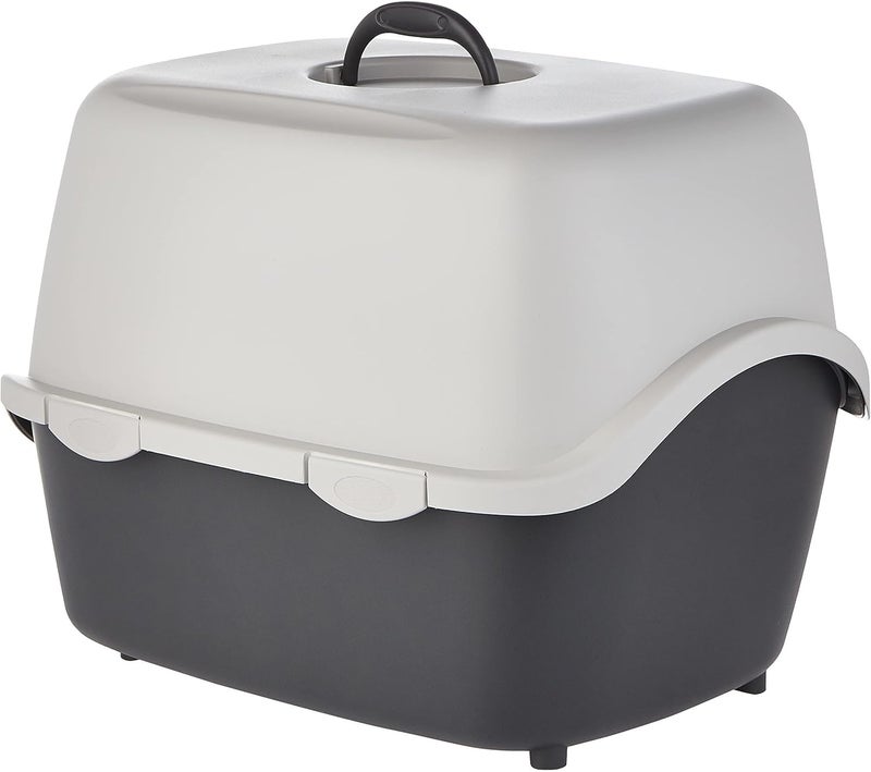 Trixie صندوق فضلات تريكسى فيكو مع غطاء أبيض للقطط - Image 3