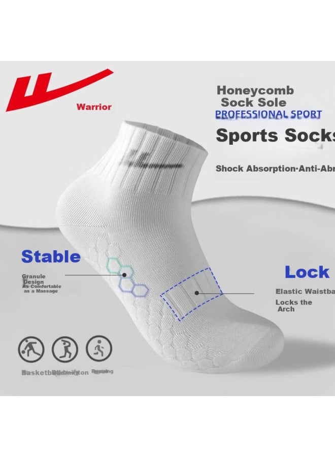 Pull Back Warrior Men's Summer Short Socks Antibacterial Deodorant Basketball Casual Thin Cotton Sports Socks - Image 5