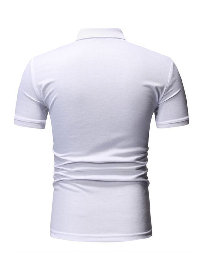 NIBEMINENT Casual Printed T-Shirt White/Grey/Red - Image 2