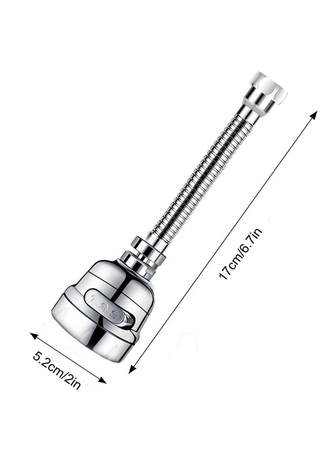 ملحق رشاش صنبور المطبخ، بثلاثة أوضاع للرش، رأس صنبور حوض قابل للدوران 360 درجة، دش معزز لمنع تناثر الماء - Image 2