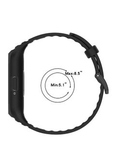 Generic Silicone Strap Compatible for Samsung Galaxy Fit 3 (SM-R390) Sport Watch Band Replacement Wristband Bracelet with Protective Bumper Case Cover  - Image 5