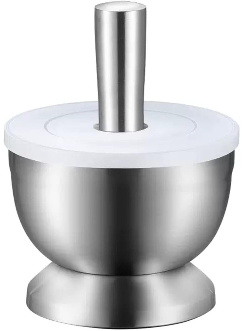 بيكي هاون ومدقة من الستانلس ستيل 304 بقطر 9سم 3.5بوصة - Image 1