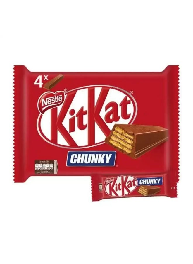 Nestle Kitkat Chunky Chocolate Bar With 4pcs- 4X40gms