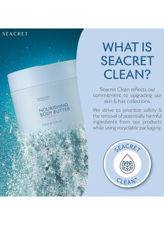 Seacret SEACRET Body Butter - A Rich Body Moisturizer Cream with Shea Butter, Cocoa Butter, Vitamins E & C and Dead Sea Minerals, Scented, 8.5 FL. OZ  - Image 4