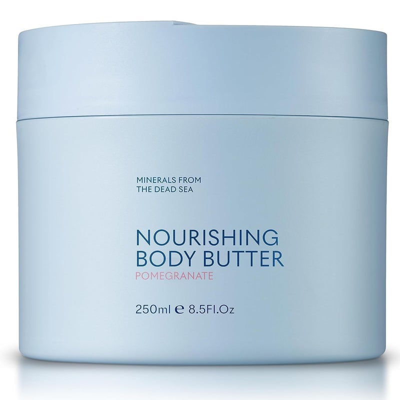 SEACRET Minerals Body Butter Pomegranate, Dead Sea Skin Care Treatment with Shea & Cocoa Butters, Olive Oil, and Vitamin C & E for Moisturizing, Hydrating, Softening All Skin Types, 8.5 Oz / 241 ml - Image 1