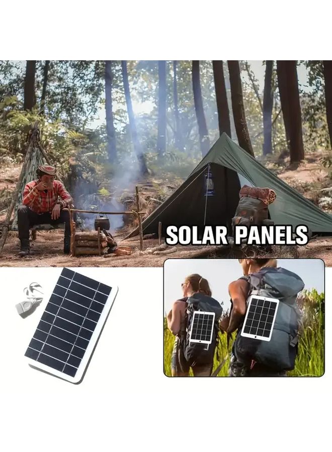 1 Pack Portable Solar Panel 5V 2W USB Outdoor Charger for Phone Emergency Power Hiking Camping - Image 4