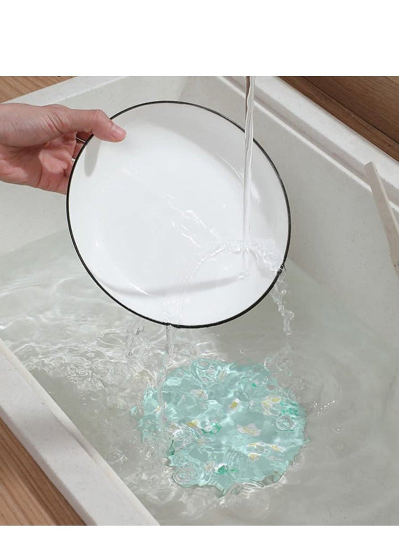 Excefore سجادة سيليكون مضادة للرائحة، سدادة حوض استحمام، سجادة سيليكون مضادة للرائحة، للمطبخ والحمام وغرفة الغسيل والدش، 3 قطع - Image 2