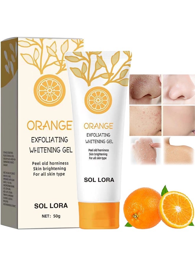 صول لورا جيل تقشير وتفتيح البرتقال، جيل تنظيف وتقشير لطيف، يقشر الجلد بلطف، يرطب ويُفَتِّح البشرة، يحسن حالة البشرة، ينظف المسام بعمق، يزيل الرؤوس السوداء ويرطب البشرة، مناسب لجميع أنواع البشرة، جيل تقشير 50 جرام - Image 1