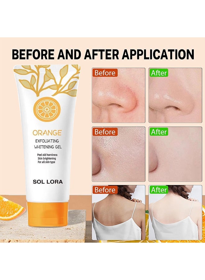 صول لورا جيل تقشير وتفتيح البرتقال، جيل تنظيف وتقشير لطيف، يقشر الجلد بلطف، يرطب ويُفَتِّح البشرة، يحسن حالة البشرة، ينظف المسام بعمق، يزيل الرؤوس السوداء ويرطب البشرة، مناسب لجميع أنواع البشرة، جيل تقشير 50 جرام - Image 2