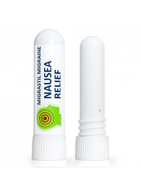 Basic Vigor Migrastil Nausea Inhaler (2-Pack) - Pocket Size Aromatherapy Inhaler for Queasiness - All Natural, Fast Acting Help