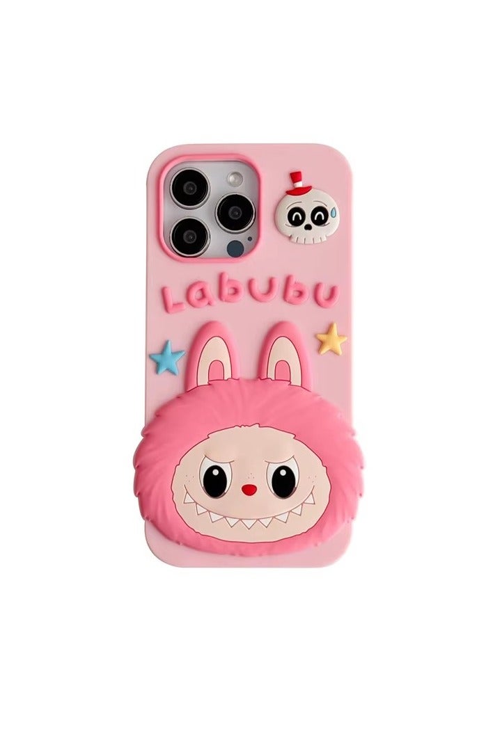 LABUBU 3D Labubu Silicone Case for iPhone 16 Pro Max – Soft Shockproof Cute Cartoon Design, Full Protection - Image 1