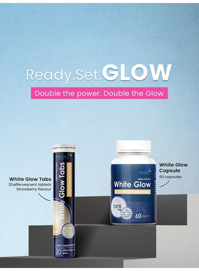 باكساس كبسولات وايت جلو (60 كبسولة) | مزيج متطور من الجلوتاثيون النشط 1370 ملغ | تركيبة لتفتيح البشرة ودعم إشراقتها - Image 5