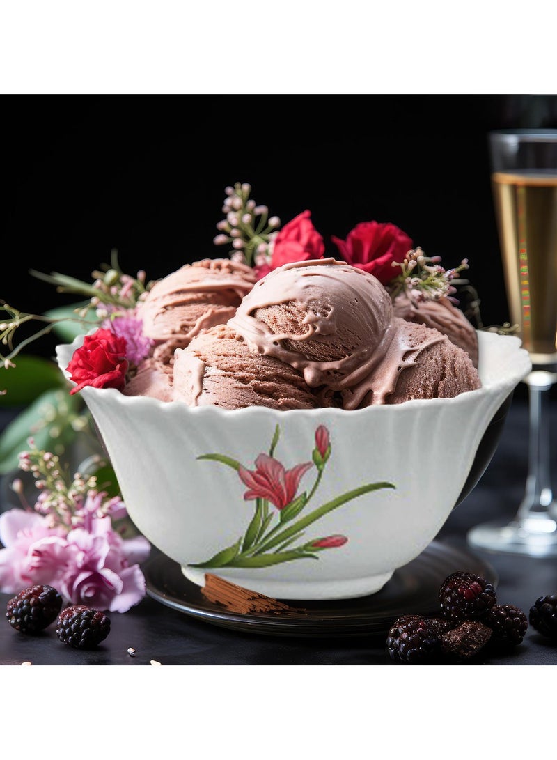 لاوبالا طقم عشاء LaOpala Classic 38 قطعة من المواد الزجاجية، طقم عشاء أحمر ملتهب، آمن للاستخدام في الميكروويف وغسالة الأطباق، طراز بسيط، أوعية وأكواب وأطباق قابلة لإعادة الاستخدام - Image 4